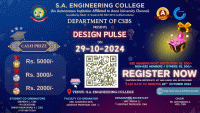 TRI TECH NEXUS ' 24 / DESIGN PULSE 2024 Technical Event Poster